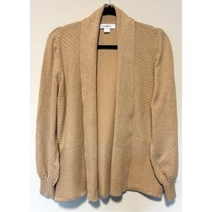 Liz Claiborne nude cardigan, size Large